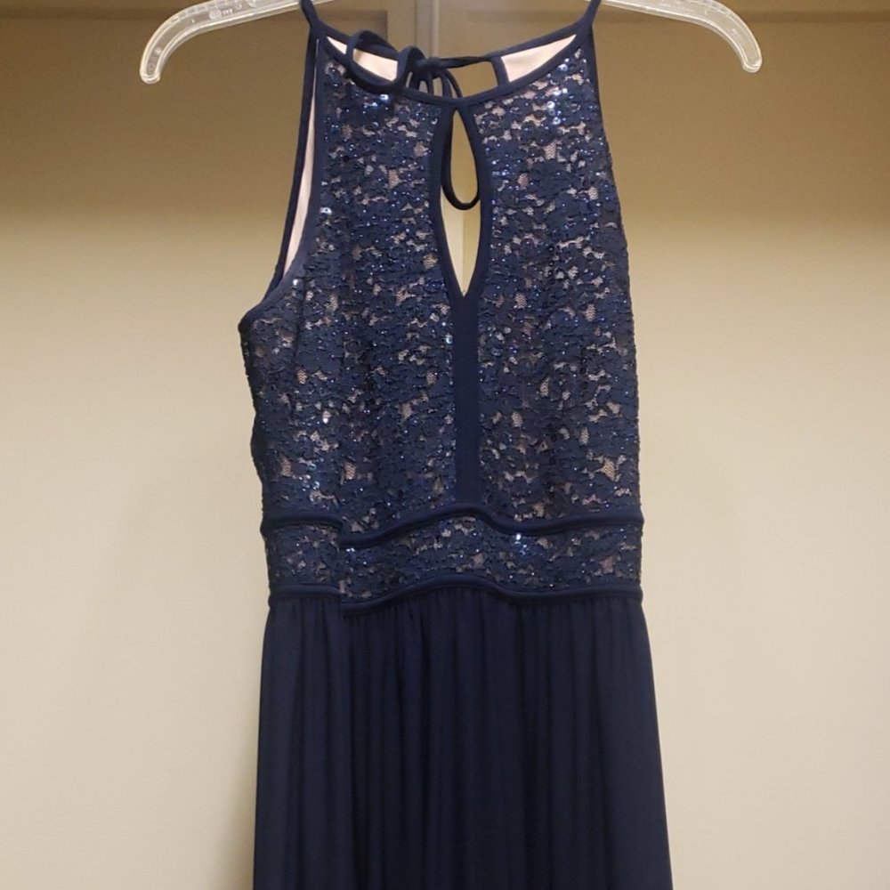 Navy Blue Floor Length LONG Maxi Infinity